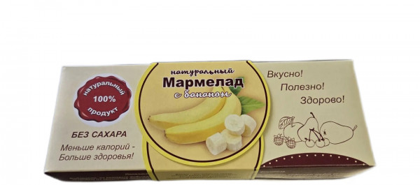 №2 Мармелад натуральный "Банан" 140г  в Горно-Алтайске