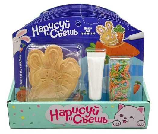 №3 Набор для творчества Нарисуй и съешь "Зайка" (блок 12шт 59г) в Горно-Алтайске