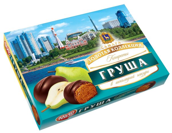 №2 КФ МИР Груша в шоколадной глазури 160г  в Горно-Алтайске