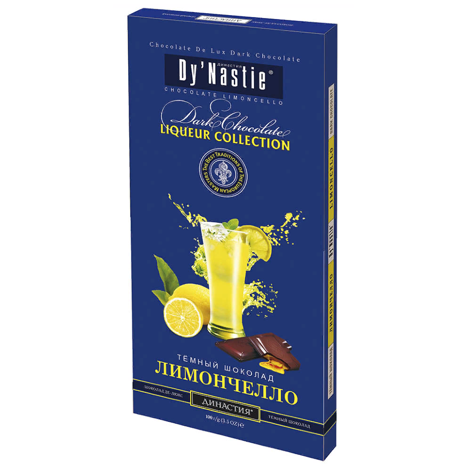  Династия Шоколад "Лимончело", (блок 10шт по 100г)  в Горно-Алтайске