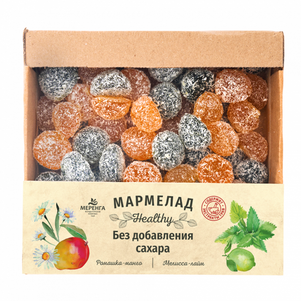  Меренга Мармелад в кокосовой обсыпке Ромашка+Мелисса , 800г     в Горно-Алтайске