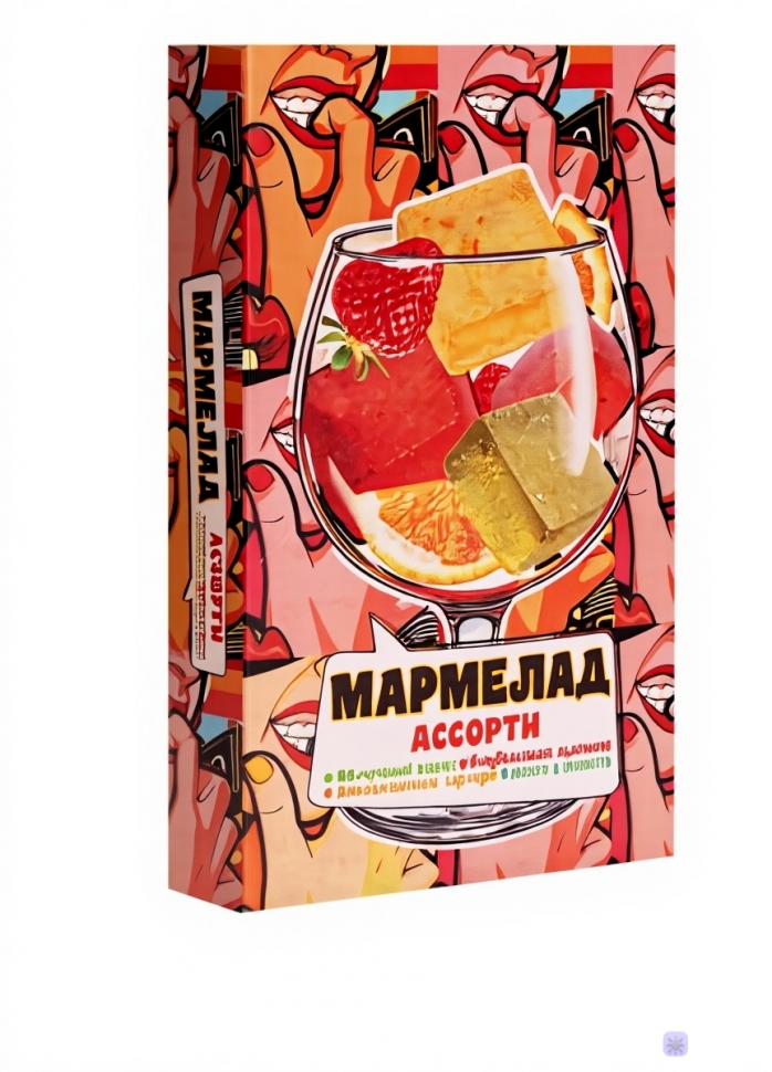  Мармелад АлкоАссорти(яблочный виски, клубничный просекко, апельсиновый вермут, лайм текила) 110г в Горно-Алтайске