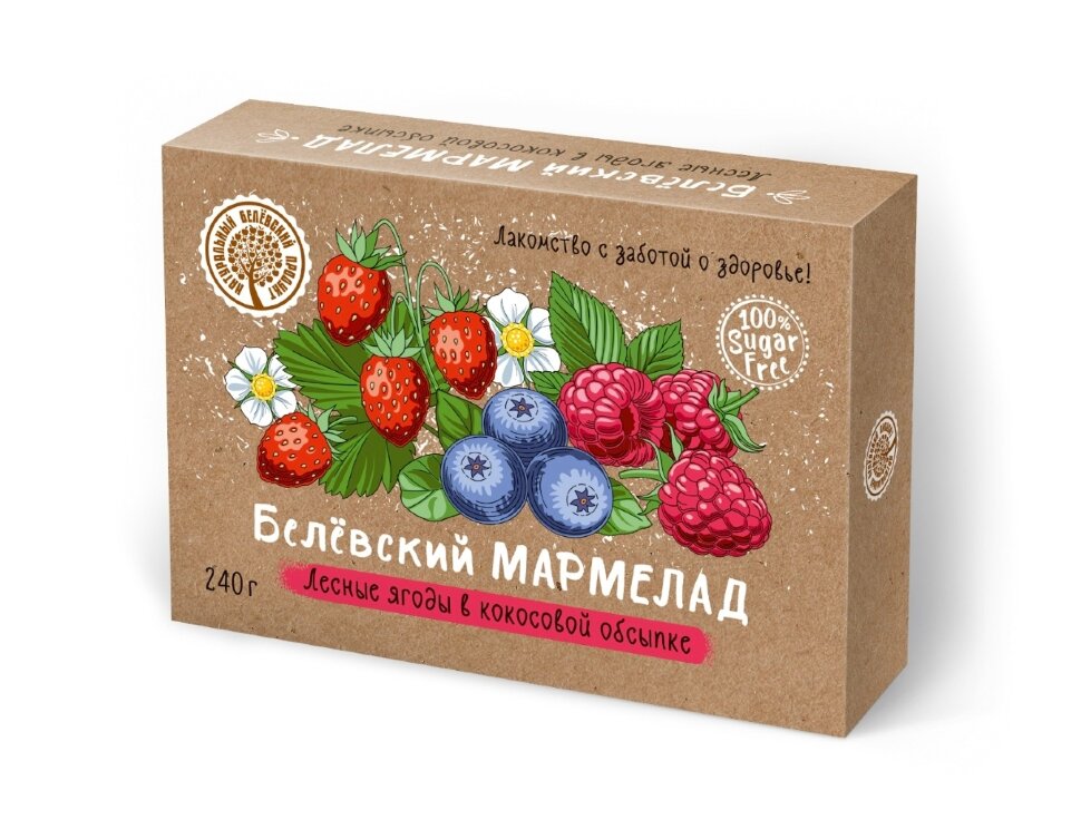  Мармелад белевский на фруктозе 240г "ЛЕСНЫЕ ЯГОДЫ"  в Горно-Алтайске